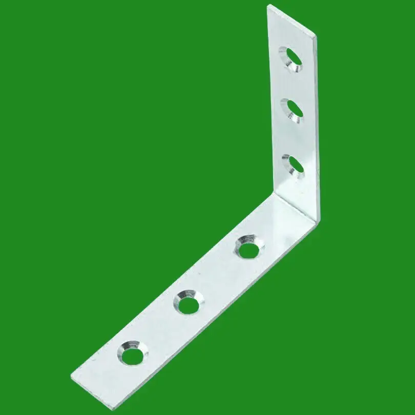 50x 100mm 4" Corner Braces, L Shaped, Right Angle Support Fixing Repair Brackets