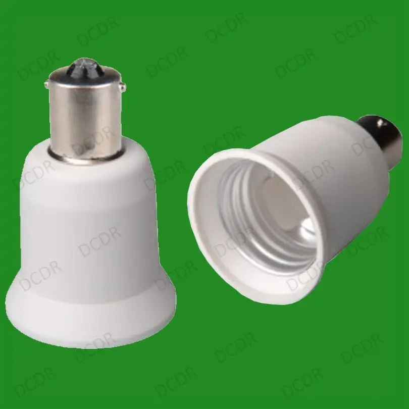1x B15s Small Bayonet SBC Single Pole To E27 Screw Light Bulb Adaptor Converter
