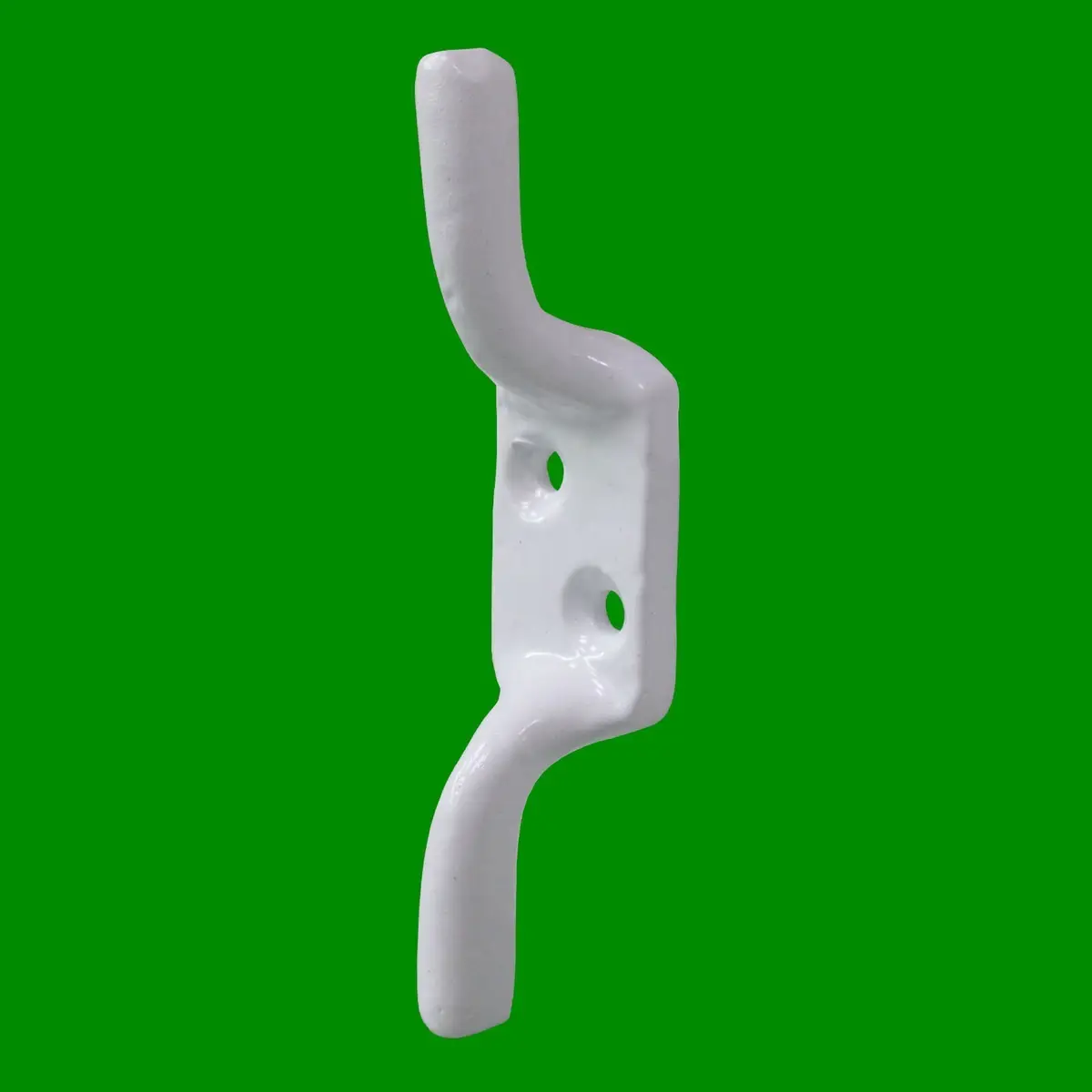 2x 100mm (4") White Cast Iron Cleat Hook, Flag Pole Rope Halyard Washing Line - image 3 | Free standard UK delivery included | Discount Quality Products