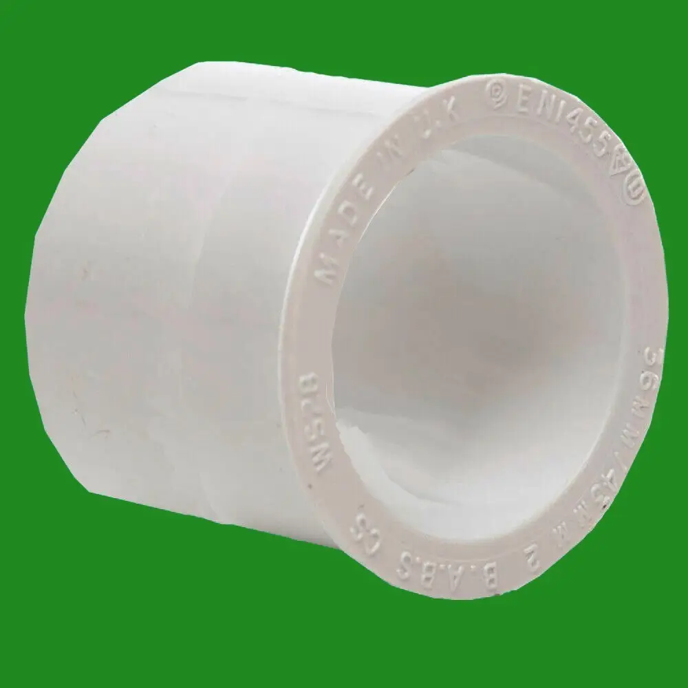 White PVC Pipe Reducer 25mm to 20mm, Straight Coupler Conduit Connector - Other | Free standard UK delivery included | Discount Quality Products