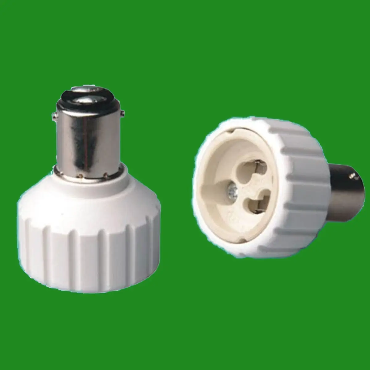 25x Small Bayonet SBC B15 To GU10 Light Bulb Adaptor Lamp Socket Converter