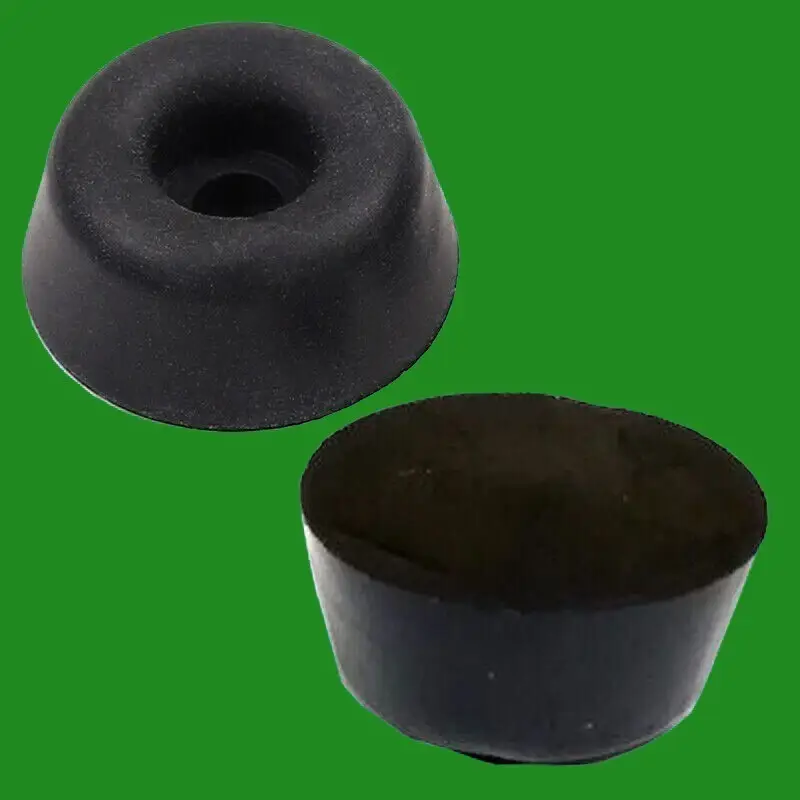50x 19mm Diameter Seat Buffers Bumpers Pads Black Rubber Toilet Bathroom Circle