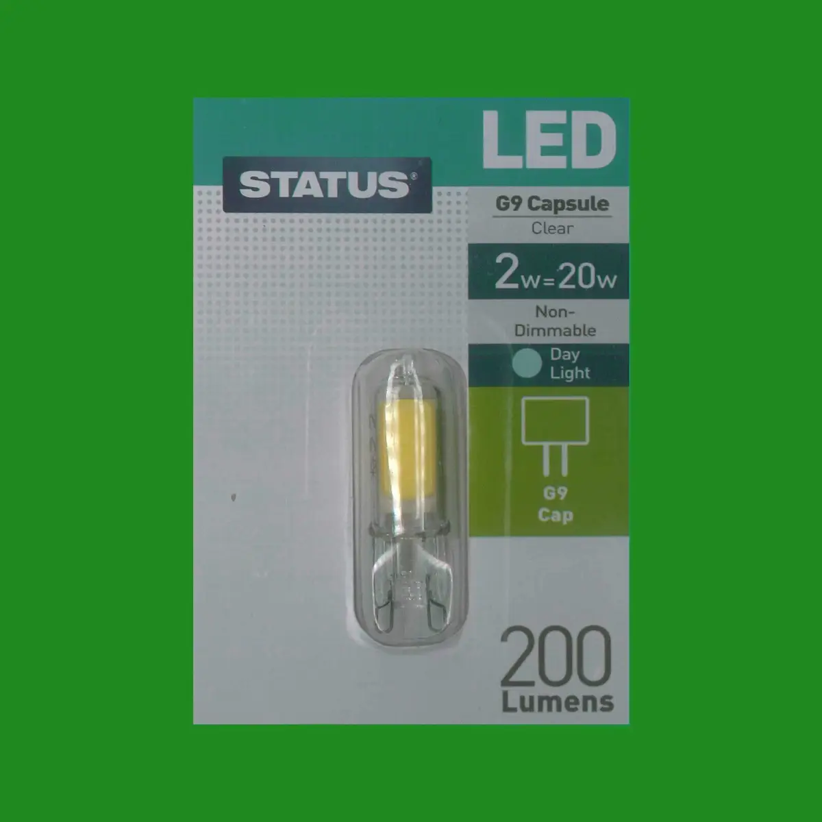2x 2W G9 Capsule LED 200 lumen, Instant On Light Bulb Halogen Replacement 6500K - image 3 | Free standard UK delivery included | Discount Quality Products