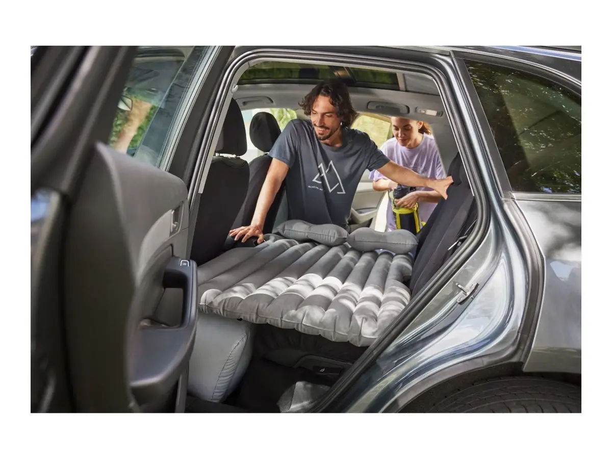 Car Back Seat Inflatable Air Bed, SUV Travel Camping Mattress 2 Pillows Bag Inc.
