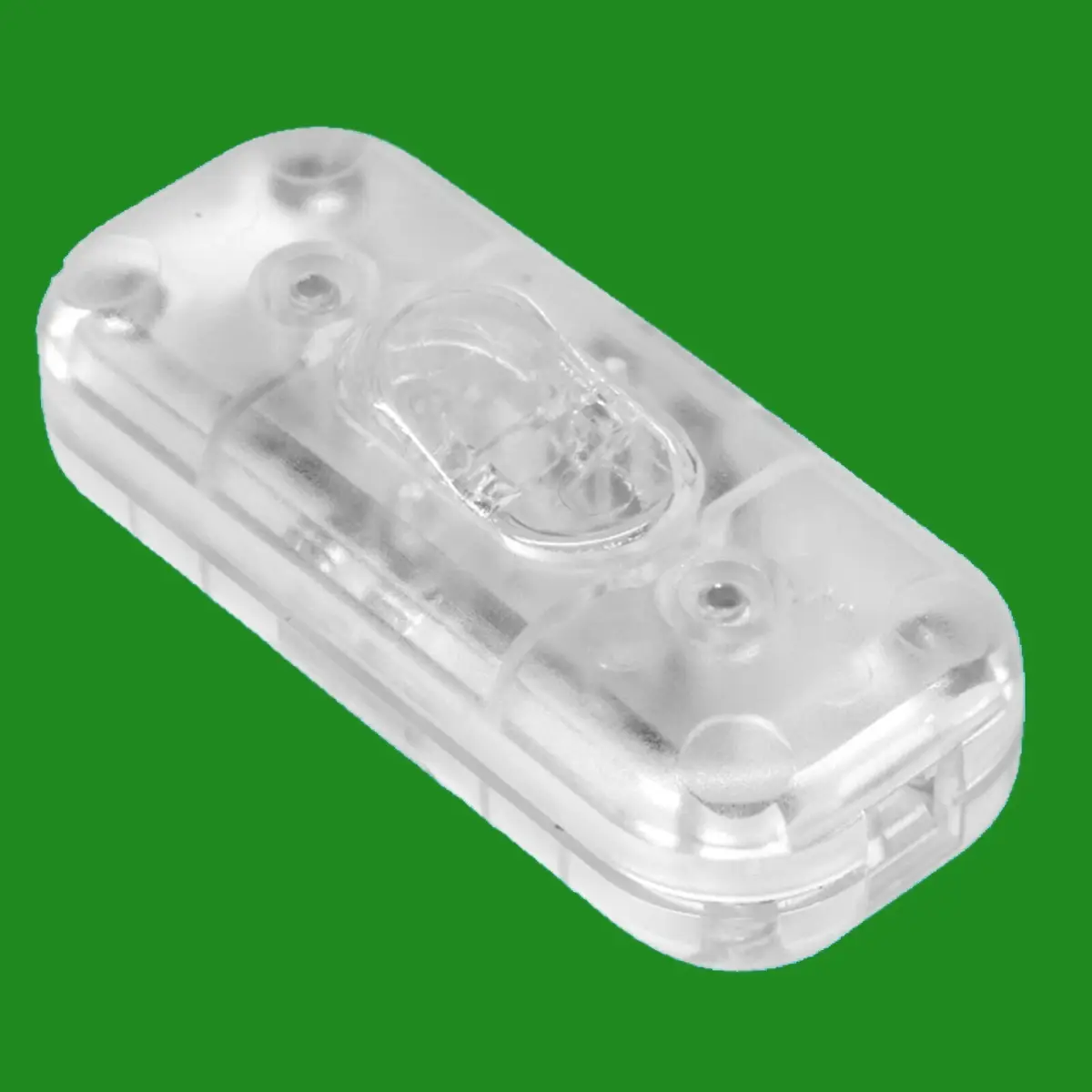 4x Clear 3 Core In line Lighting Lamp Rocker On Off Switch, 110 to 250V, 2A