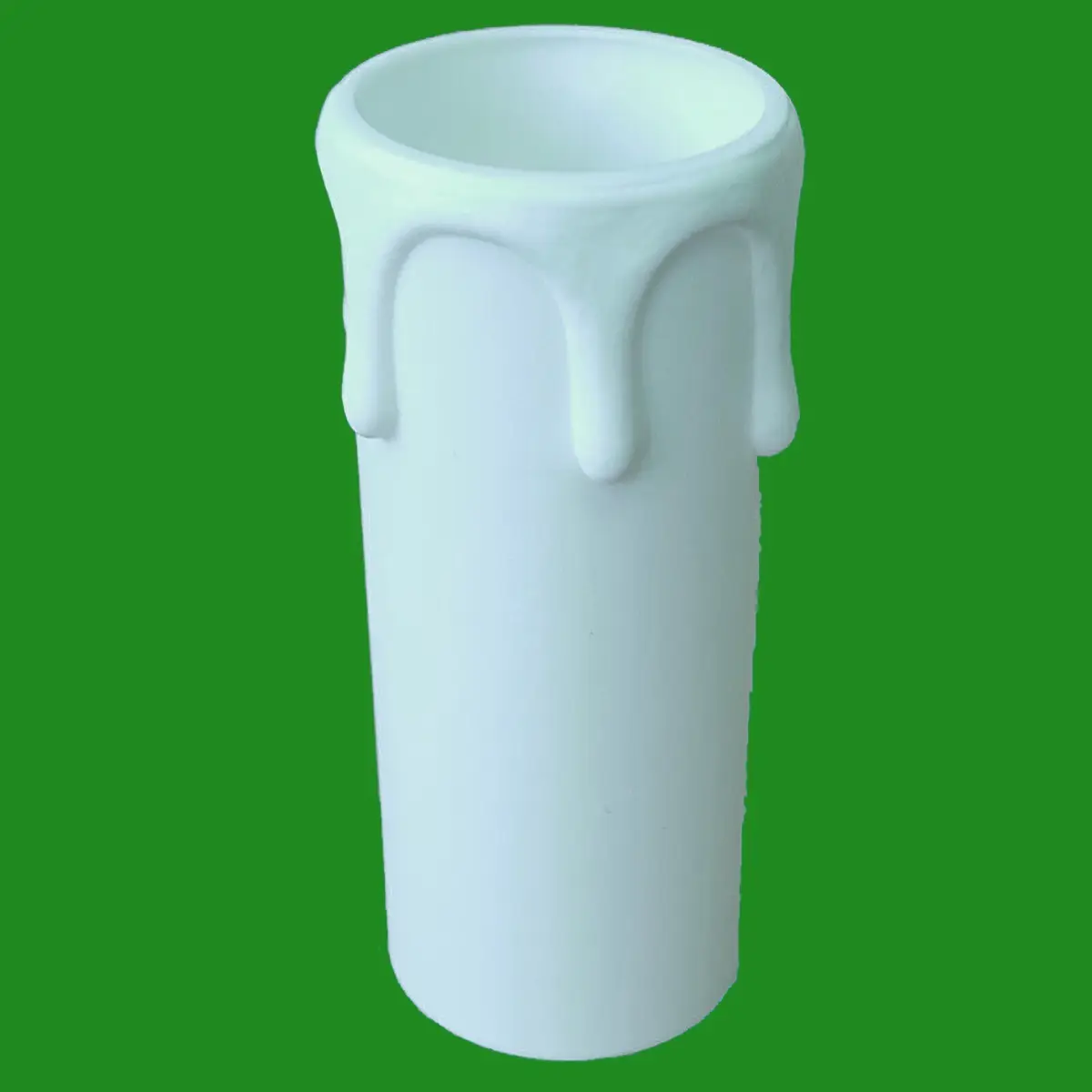 8x White Drip Candle Sleeve Wax Effect Chandelier Light Bulb Cover 55mm x 27mm - image 2 | Free standard UK delivery included | Discount Quality Products