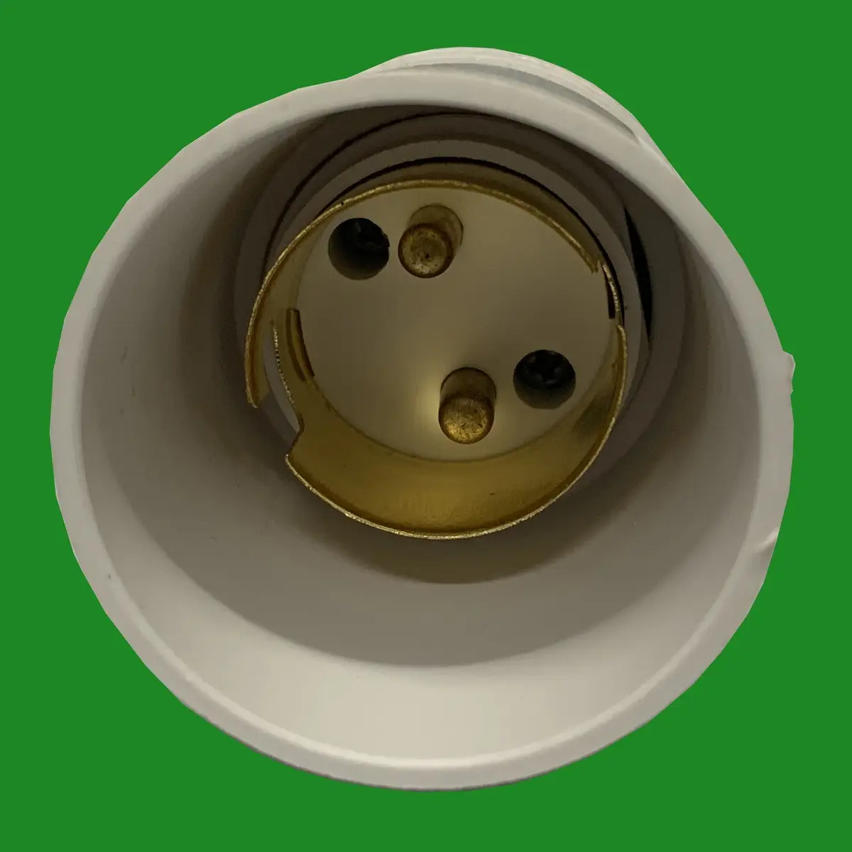 1x White Edison E27 to Bayonet B22 Light Bulb Adaptor Converter Lampshade Collar - image 3 | Free standard UK delivery included | Discount Quality Products