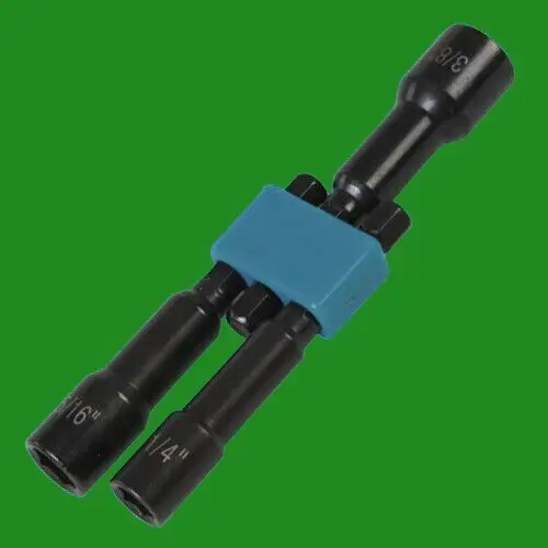 Magnetic Nut Driver Set 3piece 1/4" Hex Drive 1/4" - 3/8" Vanadium Steel