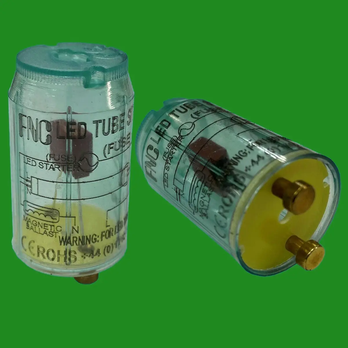 2x Starter Fuse; Replace Fluorescent Tube for LED Tube Lamp Lightbulb Light