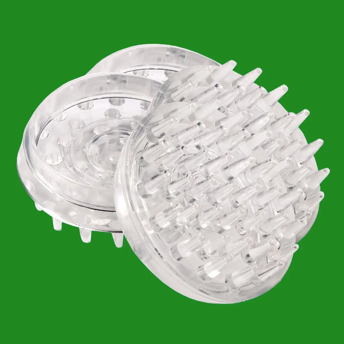 2x 55mm Clear Spiked Castor Cup Anti Slide Floor Carpet Furniture Protector