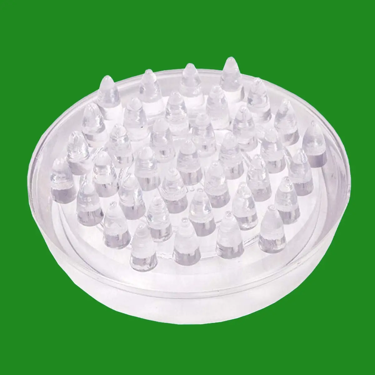2x 55mm Clear Spiked Castor Cup Anti Slide Floor Carpet Furniture Protector - image 2 | Free standard UK delivery included | Discount Quality Products