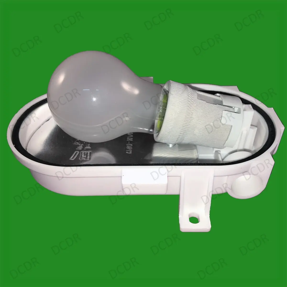 White Caged Oval Glass IP44 Security Bulkhead Wall Lamp Fitting & 40W Light Bulb - image 5 | Free standard UK delivery included | Discount Quality Products