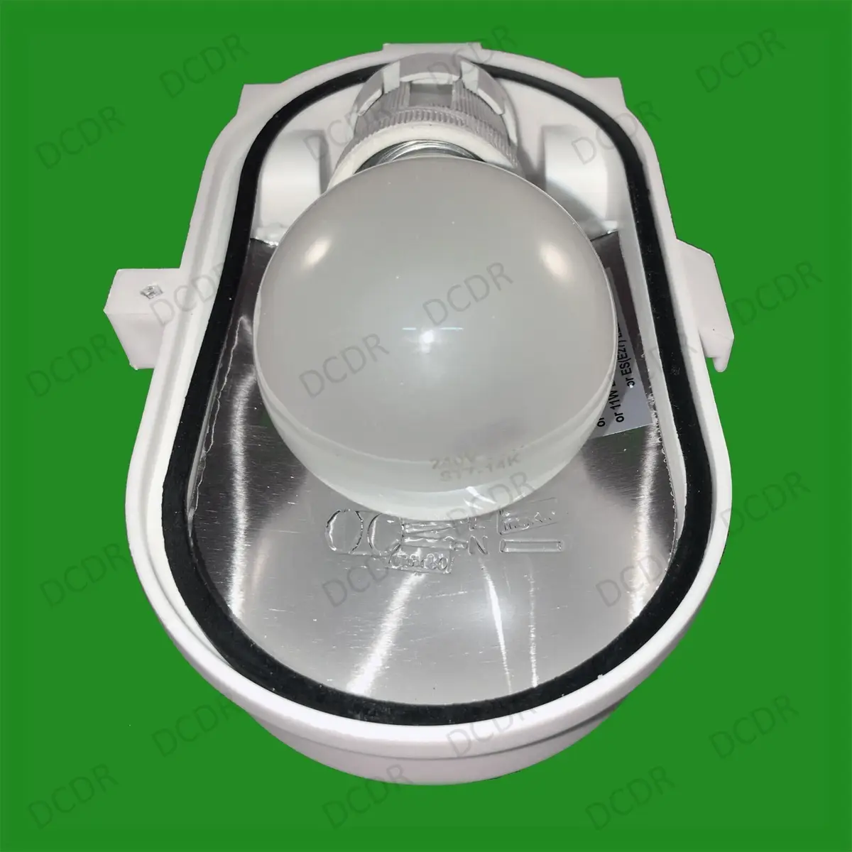 White Caged Oval Glass IP44 Security Bulkhead Wall Lamp Fitting & 40W Light Bulb - image 6 | Free standard UK delivery included | Discount Quality Products