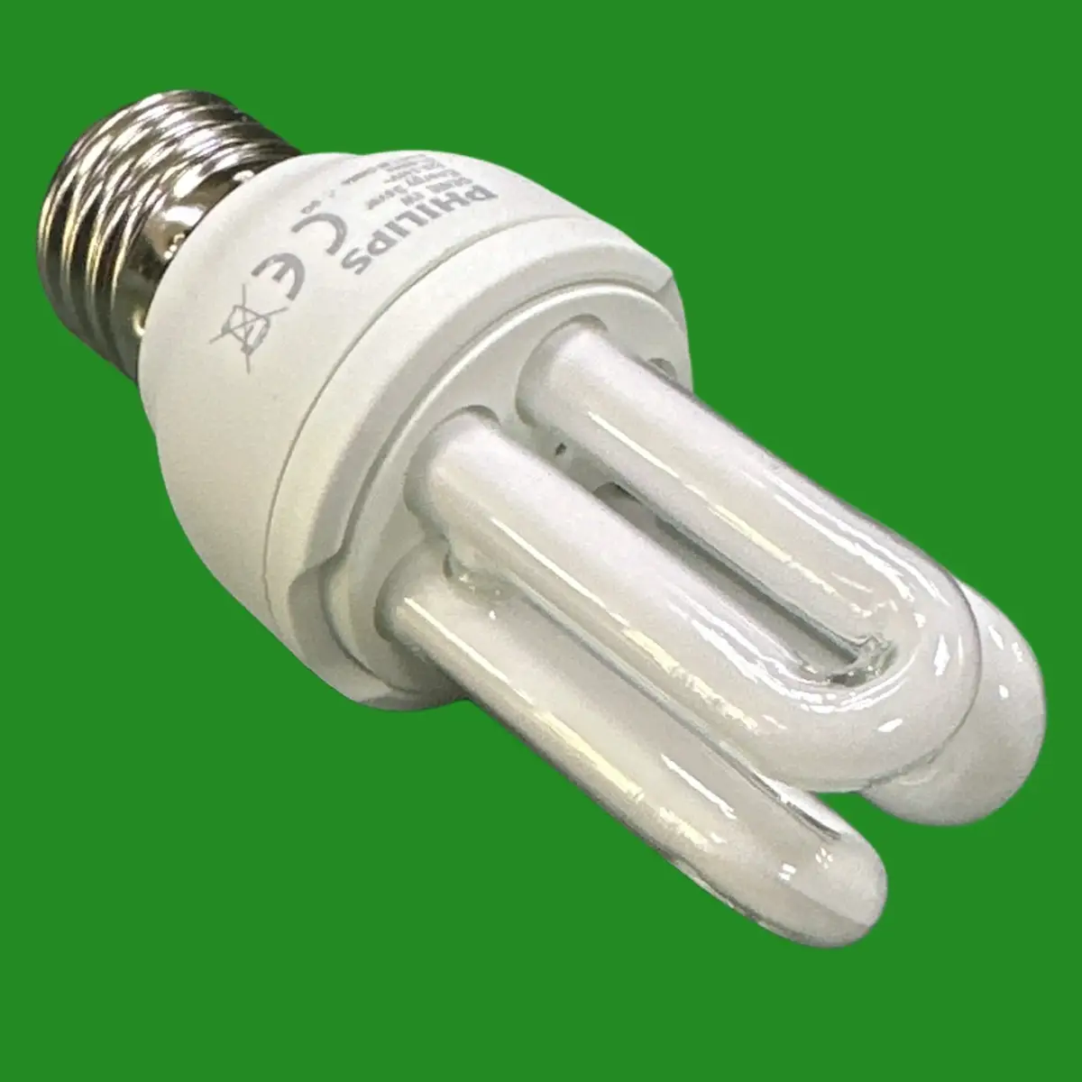 2x 8W (=40W) Philips CFL Stick Light Bulb Low Energy Edison Screw ES E27 Lamp - image 3 | Free standard UK delivery included | Discount Quality Products
