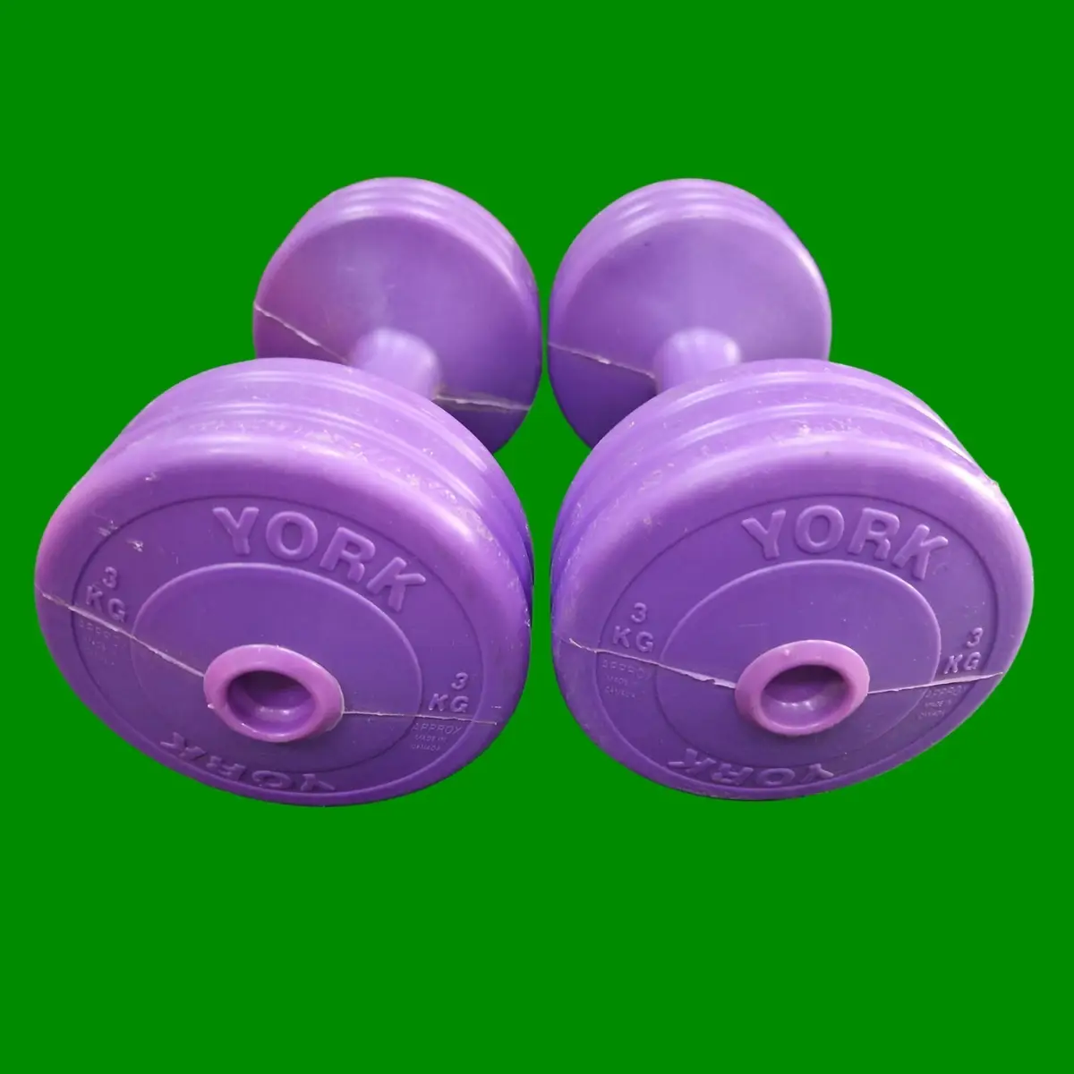 2x 3KG YORK Dumbbells Set, Hand Weights Home Gym Workout Fitness Biceps Exercise - image 3 | Free standard UK delivery included | Discount Quality Products