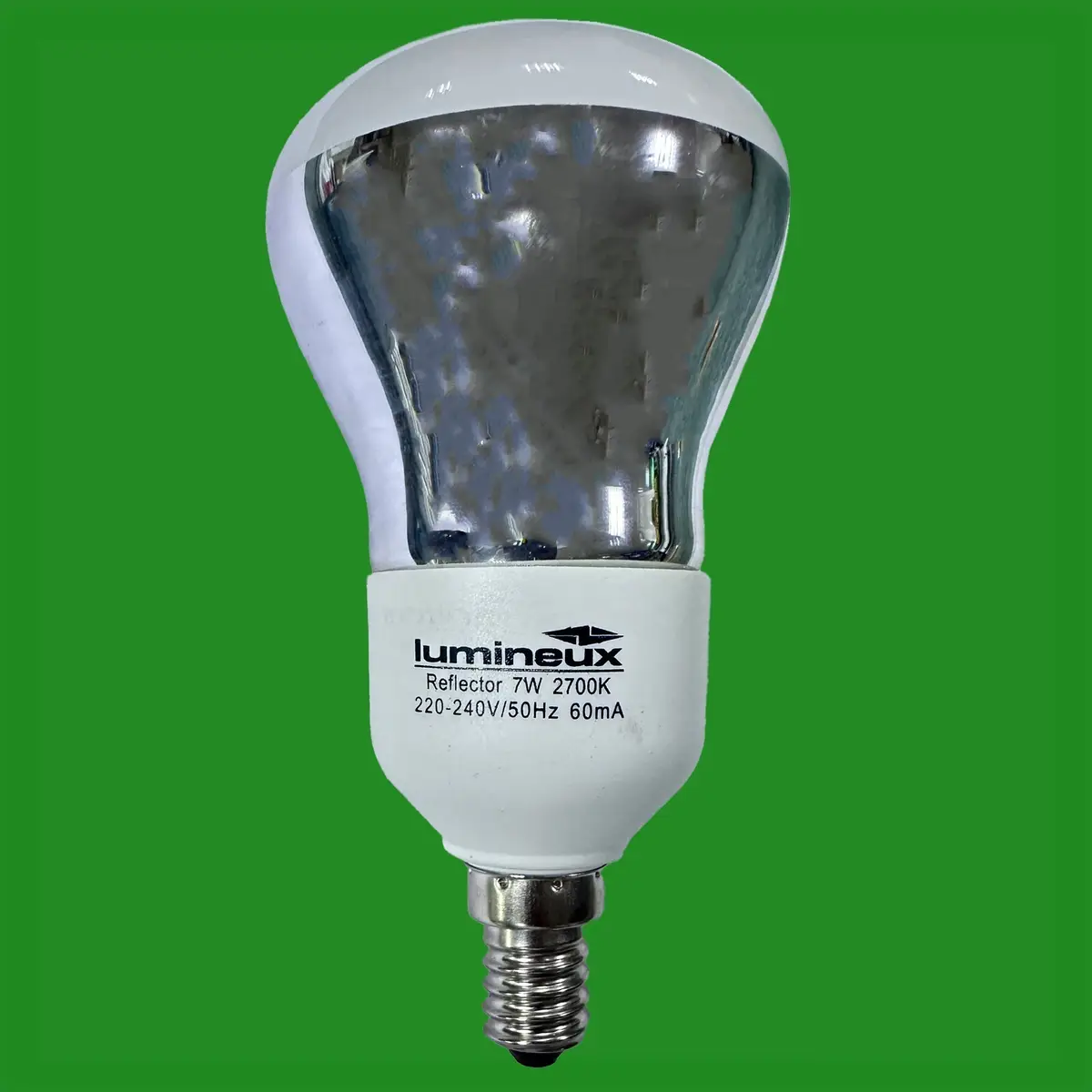 25x 7W (=35W) CFL R63 Reflector Spot Light Bulbs SES E14 2700K Warm White Lamp - image 2 | Free standard UK delivery included | Discount Quality Products
