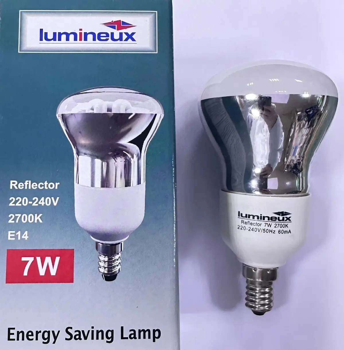 25x 7W (=35W) CFL R63 Reflector Spot Light Bulbs SES E14 2700K Warm White Lamp - image 6 | Free standard UK delivery included | Discount Quality Products