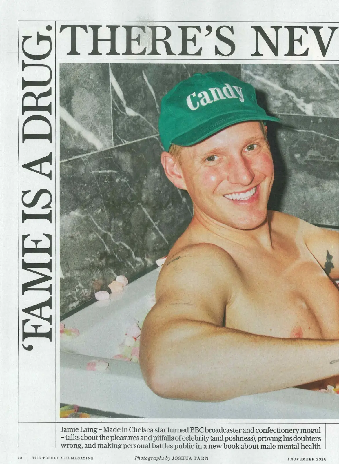 Telegraph Magazine: Jamie Laing, Terry Jones, Richard Branson, R Madeley 1.11.25 - image 4 | Free standard UK delivery included | Discount Quality Products