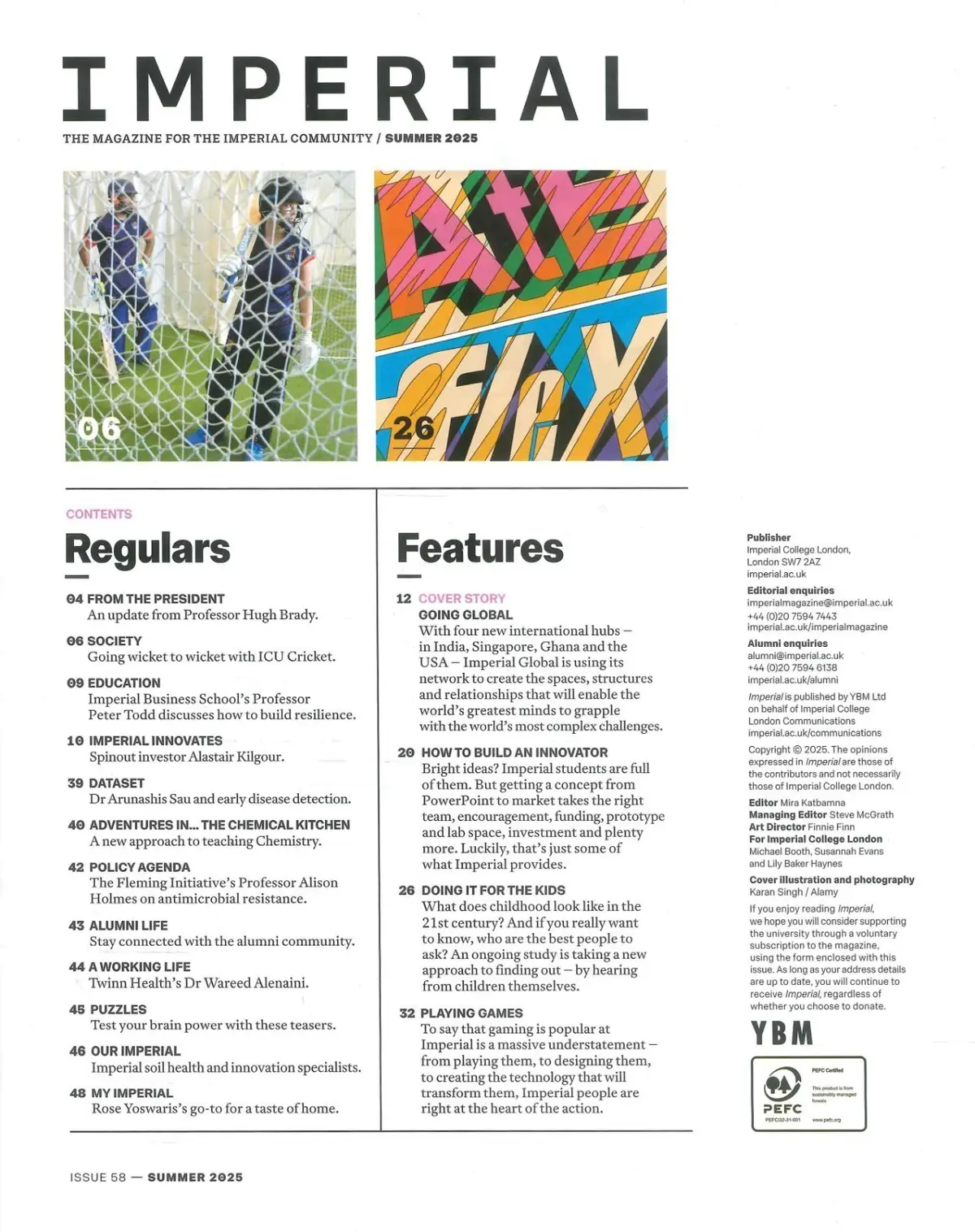 Imperial College London Uni Magazine International Hubs, Hugh Brady, Summer 2025 - image 3 | Free standard UK delivery included | Discount Quality Products