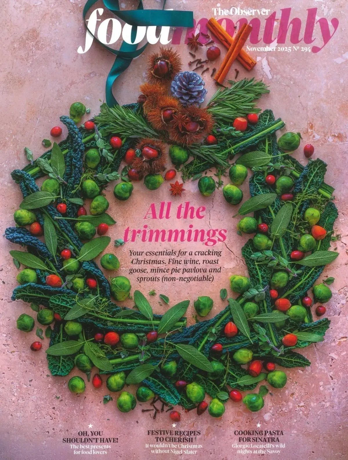 Observer Magazine Food Monthly: Christmas Special, Giorgio Locatelli, Nov 2025