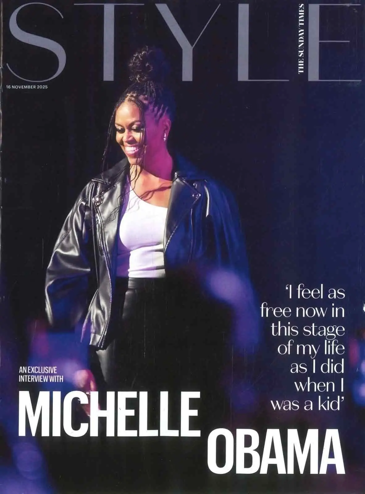 Sunday Times STYLE Magazine Michelle Obama Exclusive Interview, Fashion 16.11.25 - Free standard UK delivery included | Discount Quality Products