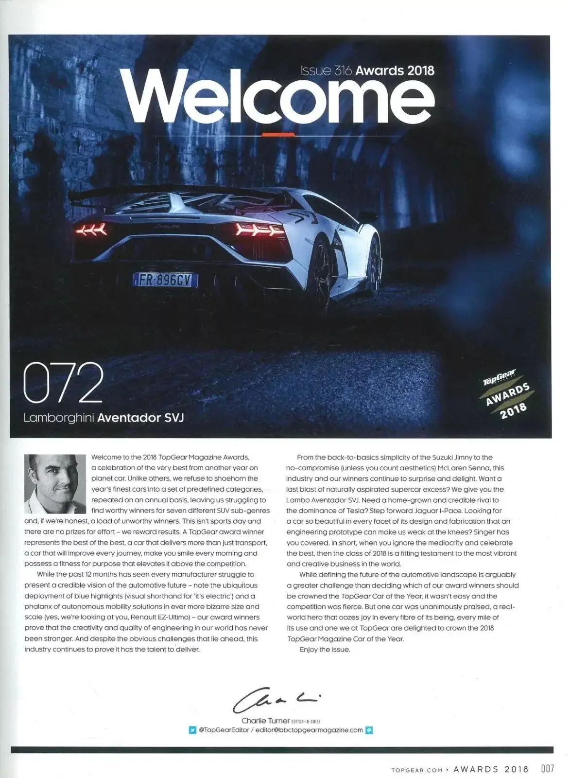 BBC Top Gear Magazine: Issue #316, Range Rover, BMW Z4, Citroen, Awards 2018 - image 2 | Free standard UK delivery included | Discount Quality Products