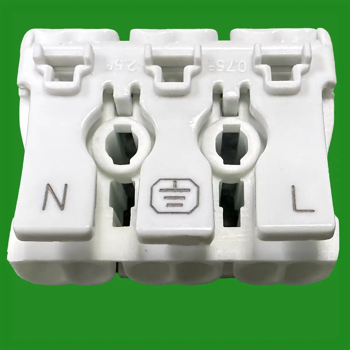 4x 3 Way Push Wire Cable Connector Neutral Ground Live Terminal Junction Block - image 2 | Free standard UK delivery included | Discount Quality Products