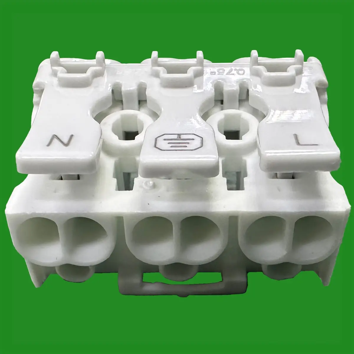 4x 3 Way Push Wire Cable Connector Neutral Ground Live Terminal Junction Block - image 3 | Free standard UK delivery included | Discount Quality Products