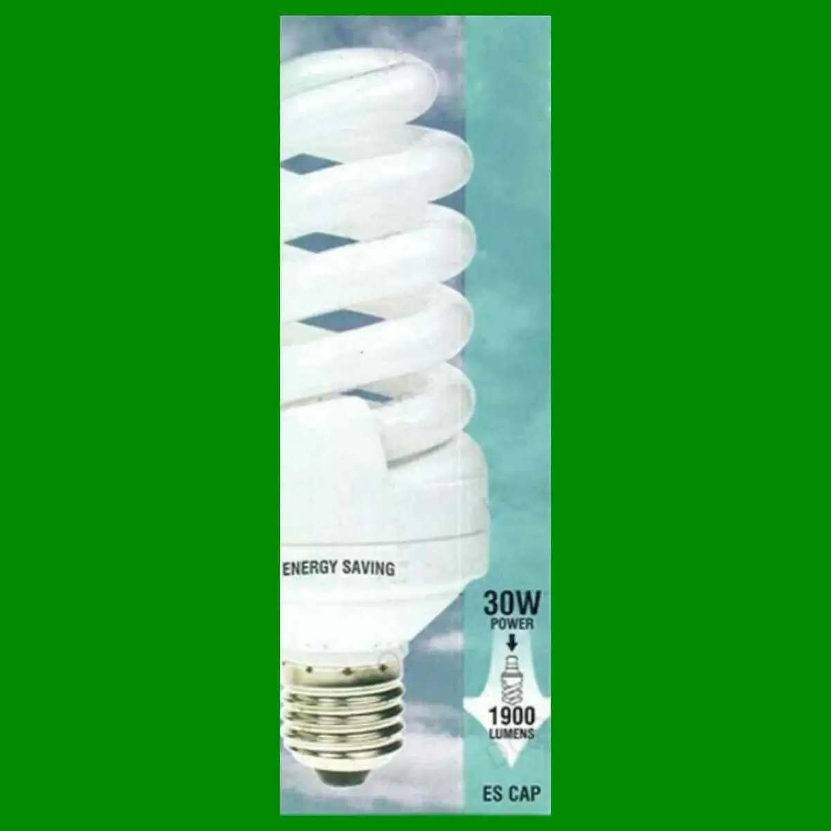 1x 30W Spiral Daylight Low Energy CFL SAD 6400K White ES E27 Light Bulb Lamp - image 2 | Free standard UK delivery included | Discount Quality Products