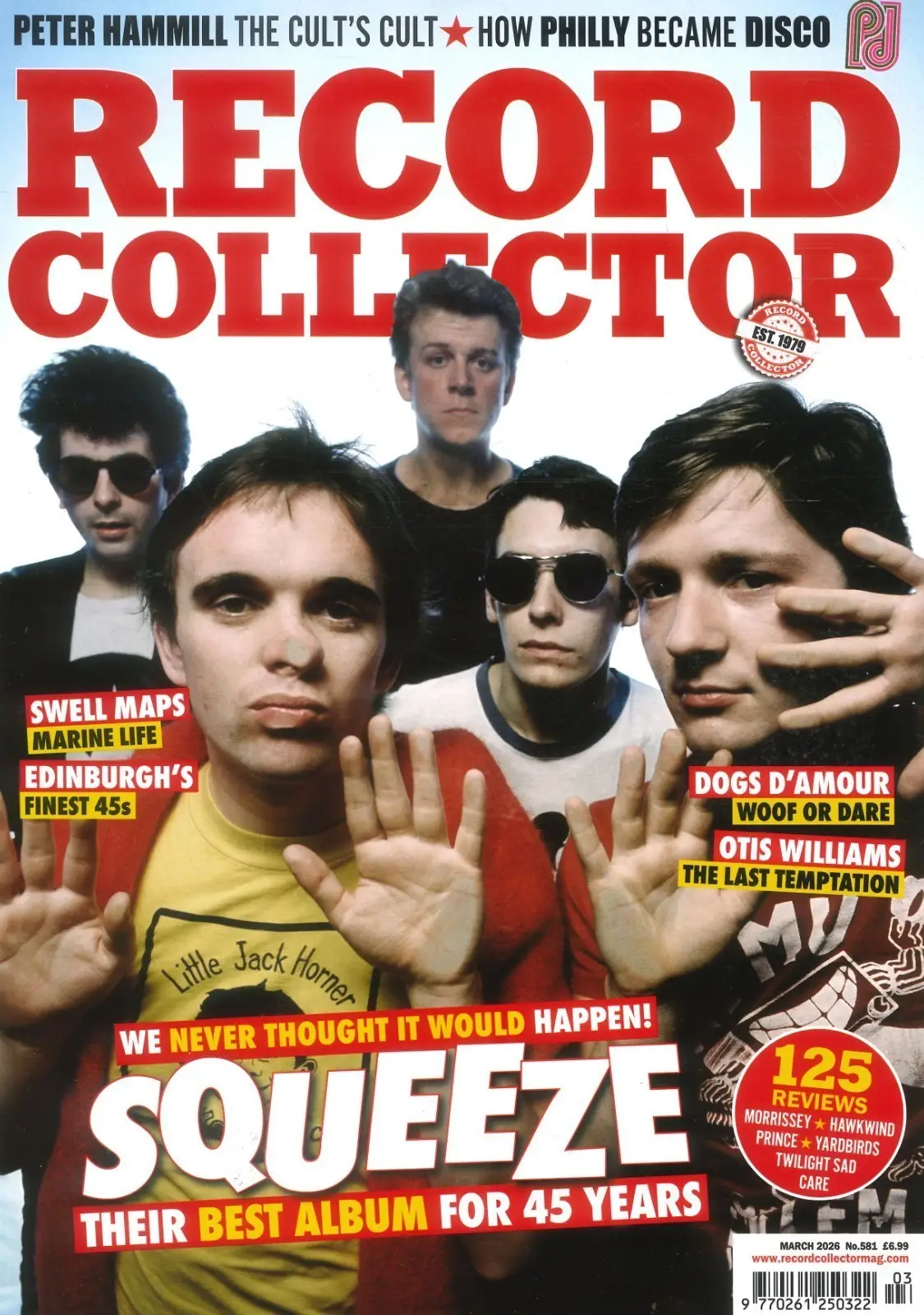 Record Collector Magazine: Squeeze, Difford &amp; Tilbrook, P. Hammill, March 2026