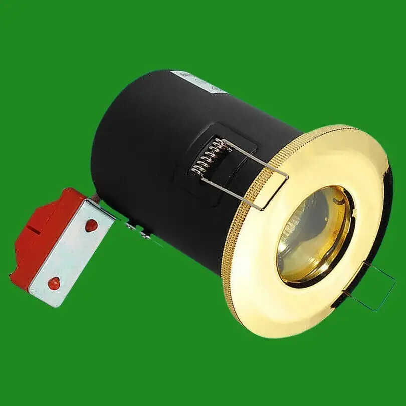 Recessed Brass Ceiling Shower Light Fire Rated IP65 Downlight MR16 12V 35W GX5.3