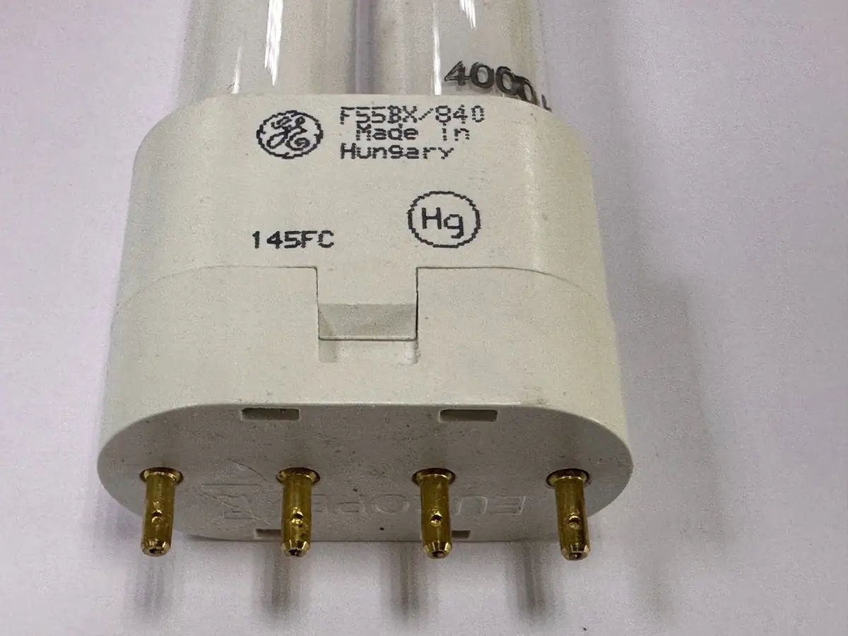 2x 55W GE 2G11 Dimmable 4 Pin Light Bulb Double Tube PLL CFL 4000K Cool White - image 3 | Free standard UK delivery included | Discount Quality Products
