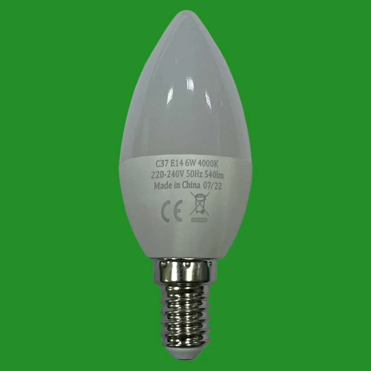 10x 6W (=40W) LED Pearl Candle Light Bulbs 4000K Cool White SES E14 Small Screw - image 2 | Free standard UK delivery included | Discount Quality Products