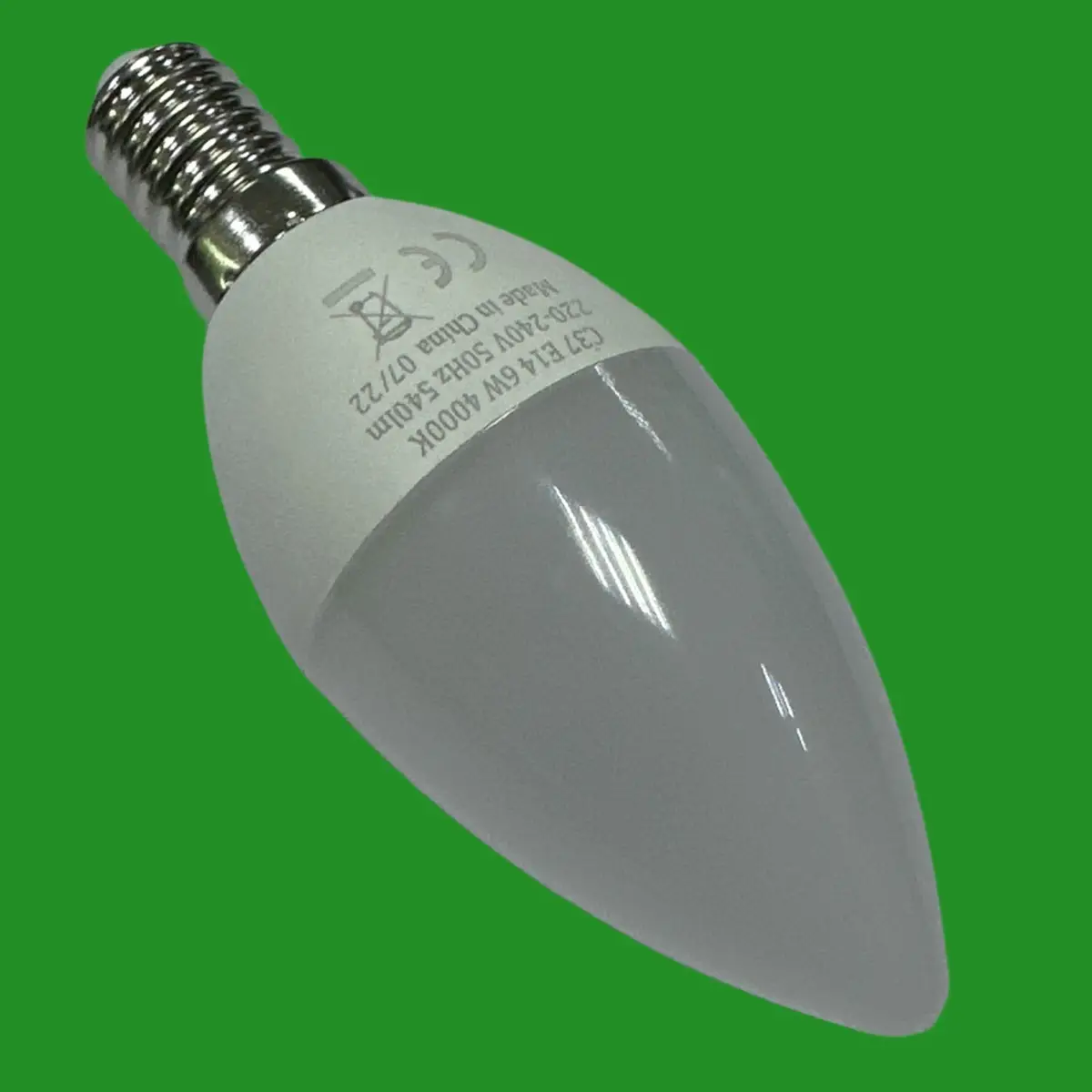 10x 6W (=40W) LED Pearl Candle Light Bulbs 4000K Cool White SES E14 Small Screw - image 3 | Free standard UK delivery included | Discount Quality Products