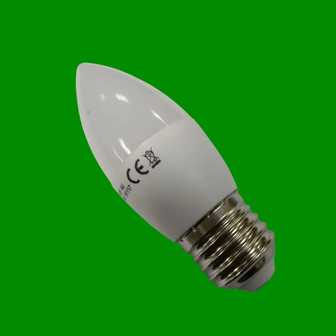 2x 6W(=40W) LyvEco LED Candle 470lm,25000 hours Warmwhite ES E27 Light Bulb Lamp - image 3 | Free standard UK delivery included | Discount Quality Products
