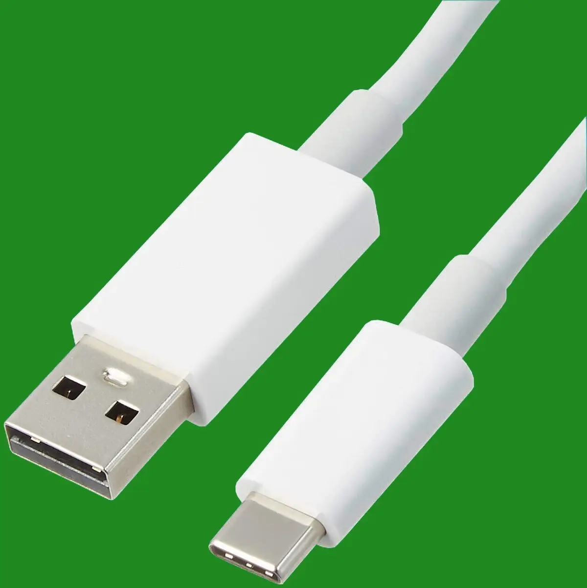 1m White Long USB-A to USB-C Data Sync Charger Cable Lead Wire Android Samsung