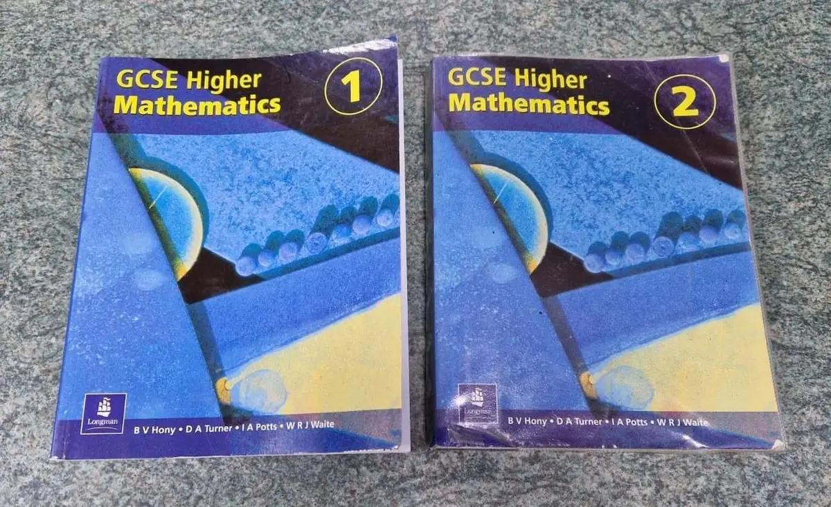 Longman GCSE Higher Mathematics 1 &amp; 2 Study Guide Bundle, Exam Revision Books