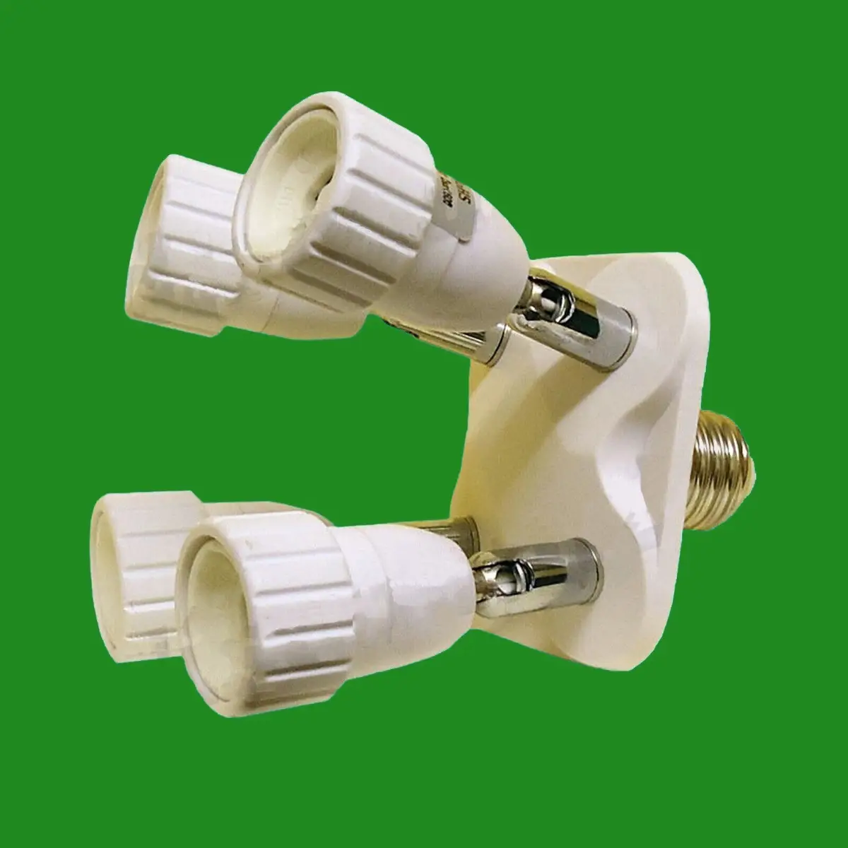E27 to 4x GU10 From 1 Light Bulb Socket Converter Splitter Adaptor Lamp Base