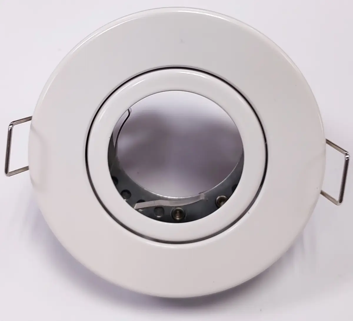 Tiltable Fire Rated White Ceiling Spring Clip Downlight GU10 Halogen/LED FN-T-WH - Free standard UK delivery included | Discount Quality Products