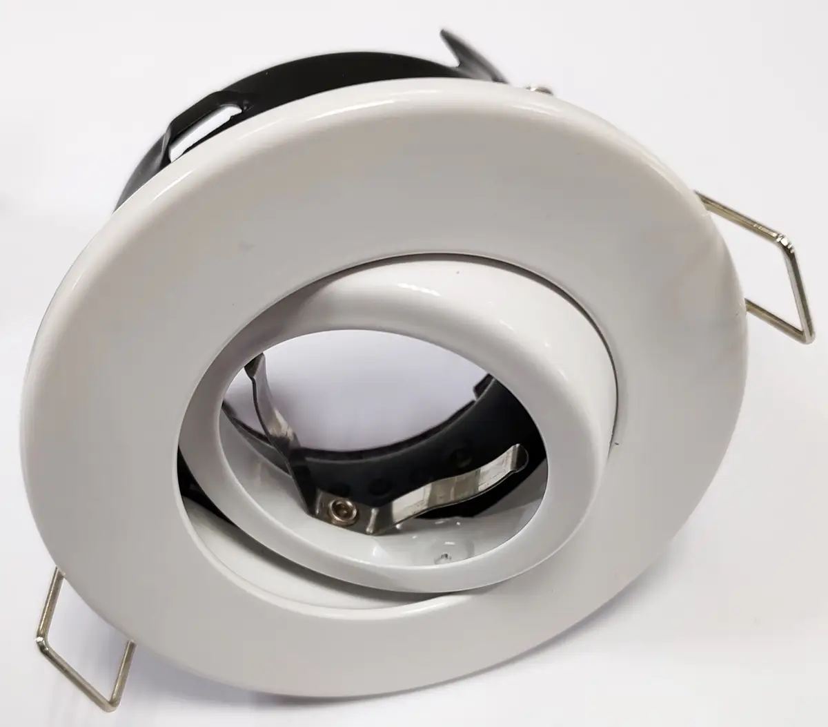 Tiltable Fire Rated White Ceiling Spring Clip Downlight GU10 Halogen/LED FN-T-WH - image 2 | Free standard UK delivery included | Discount Quality Products