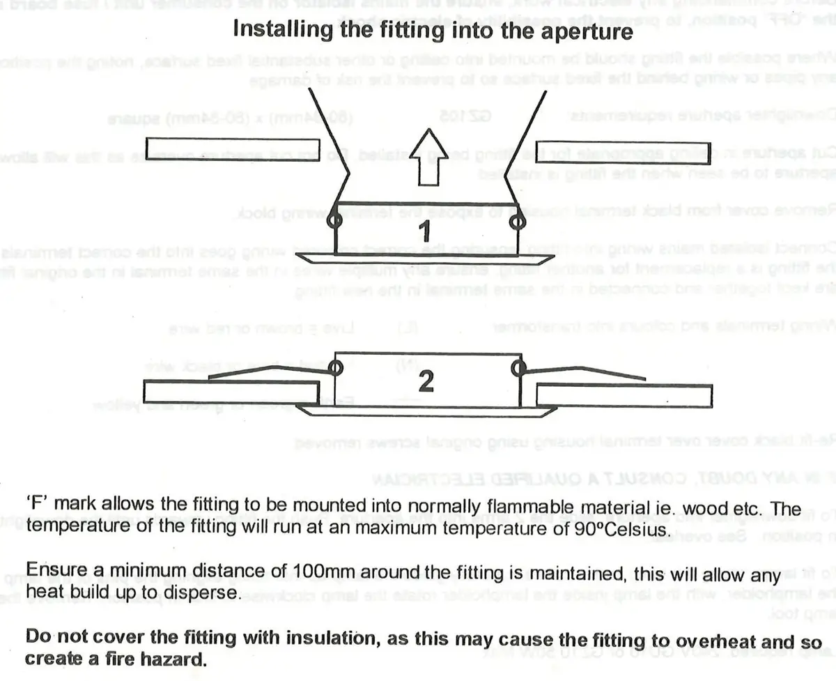 Click Square Recessed Chrome Ceiling Spring Clip Downlight GU10 Halogen GZ105CH - image 8 | Free standard UK delivery included | Discount Quality Products