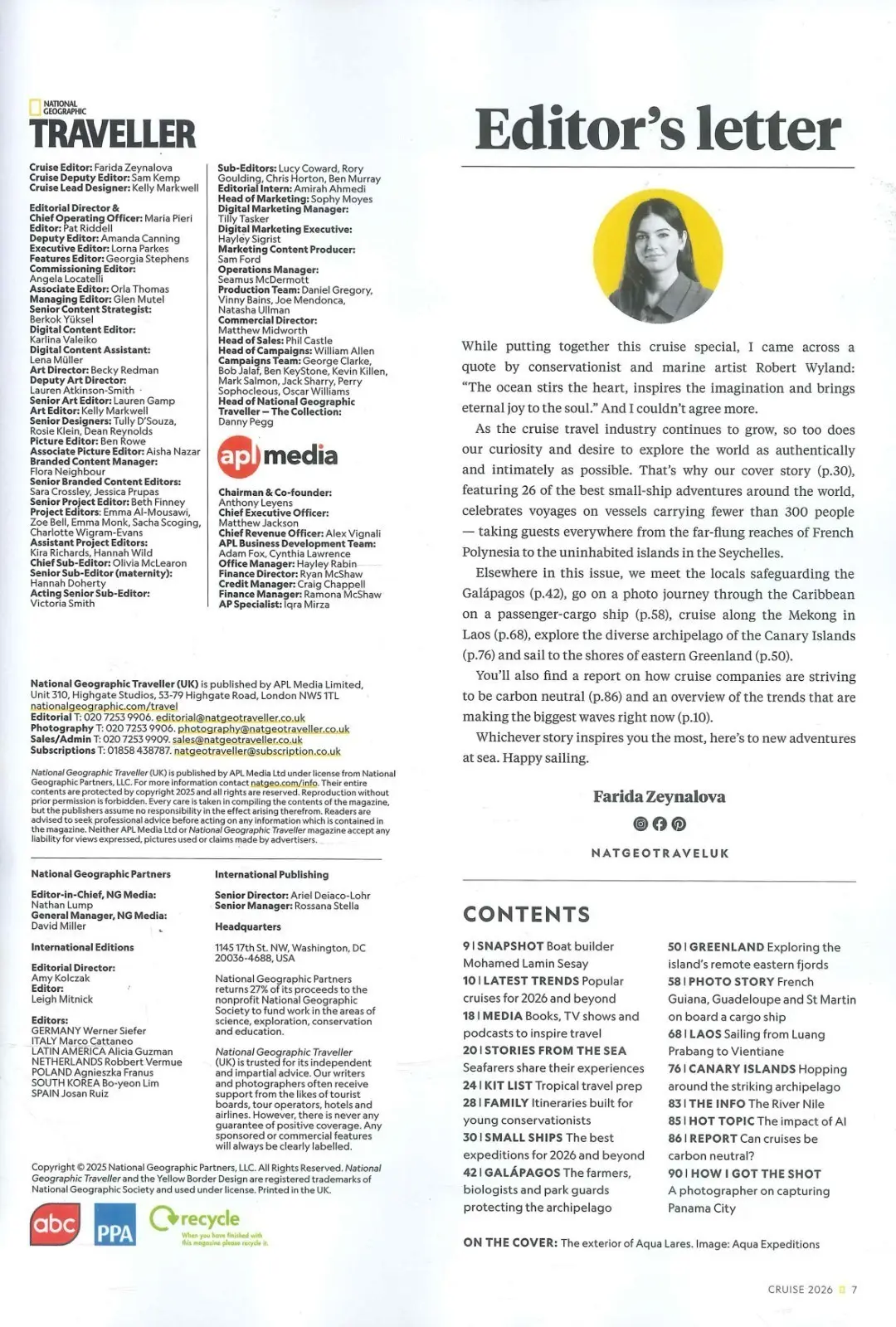 National Geographic Traveller Magazine Supplement, Boutique Ship, Cruise 2026 - image 3 | Free standard UK delivery included | Discount Quality Products