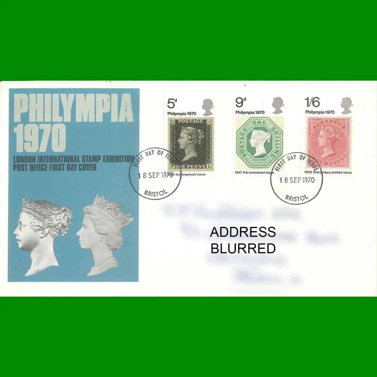 FDC Philympia London Stamp Exhibition, Post Office First Day Cover, 18.9.1970