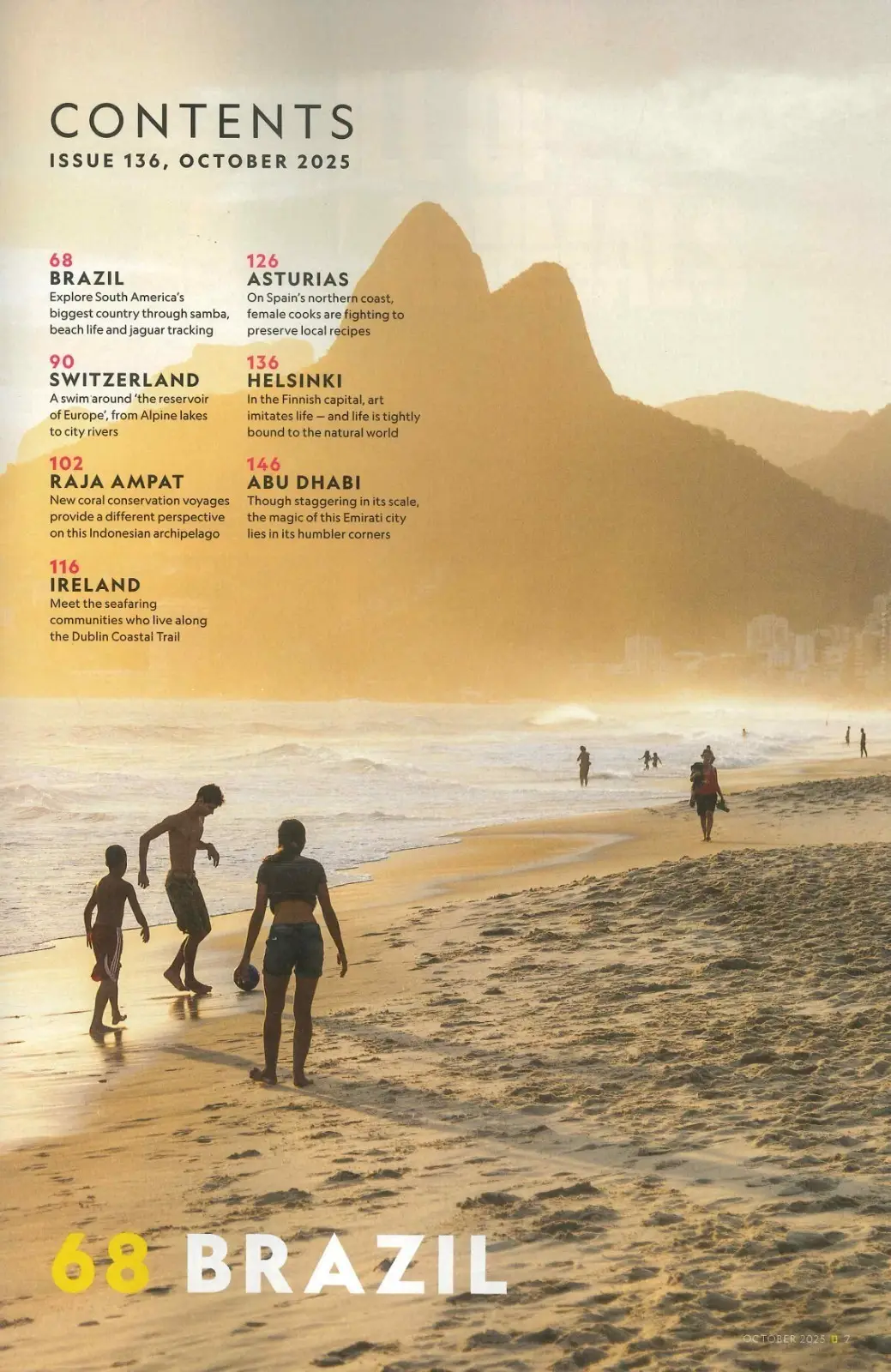 National Geographic Traveller Magazine: Brazil, Switzerland, Abu Dhabi, Oct 2025 - image 2 | Free standard UK delivery included | Discount Quality Products