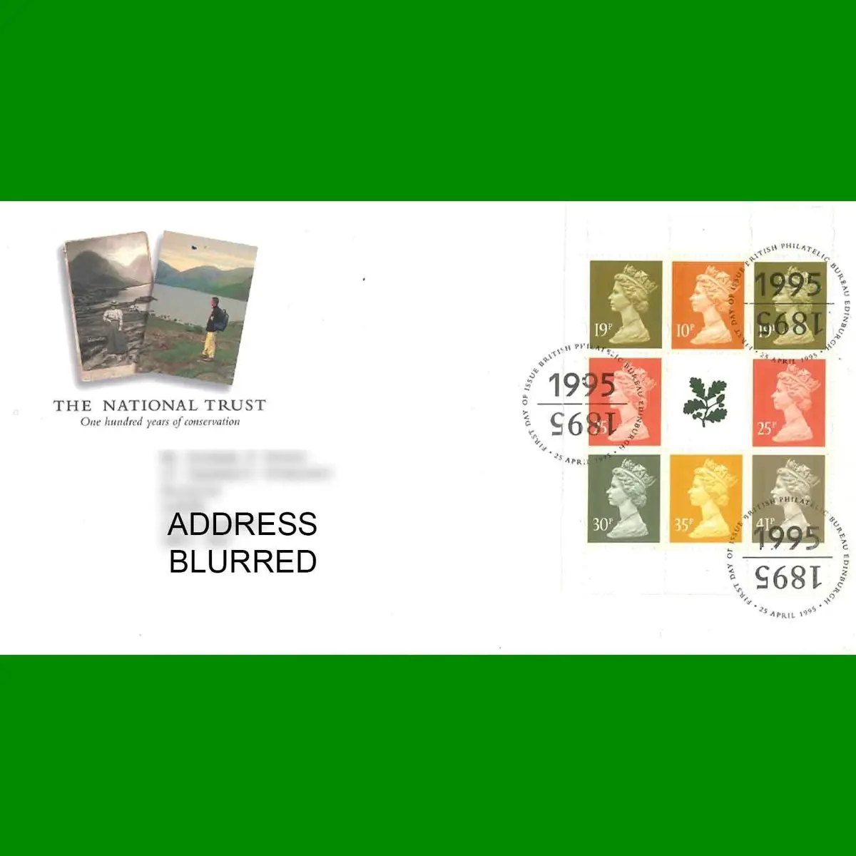 FDC Centenary of The National Trust Commemorative, First Day Cover, 25.4.1995