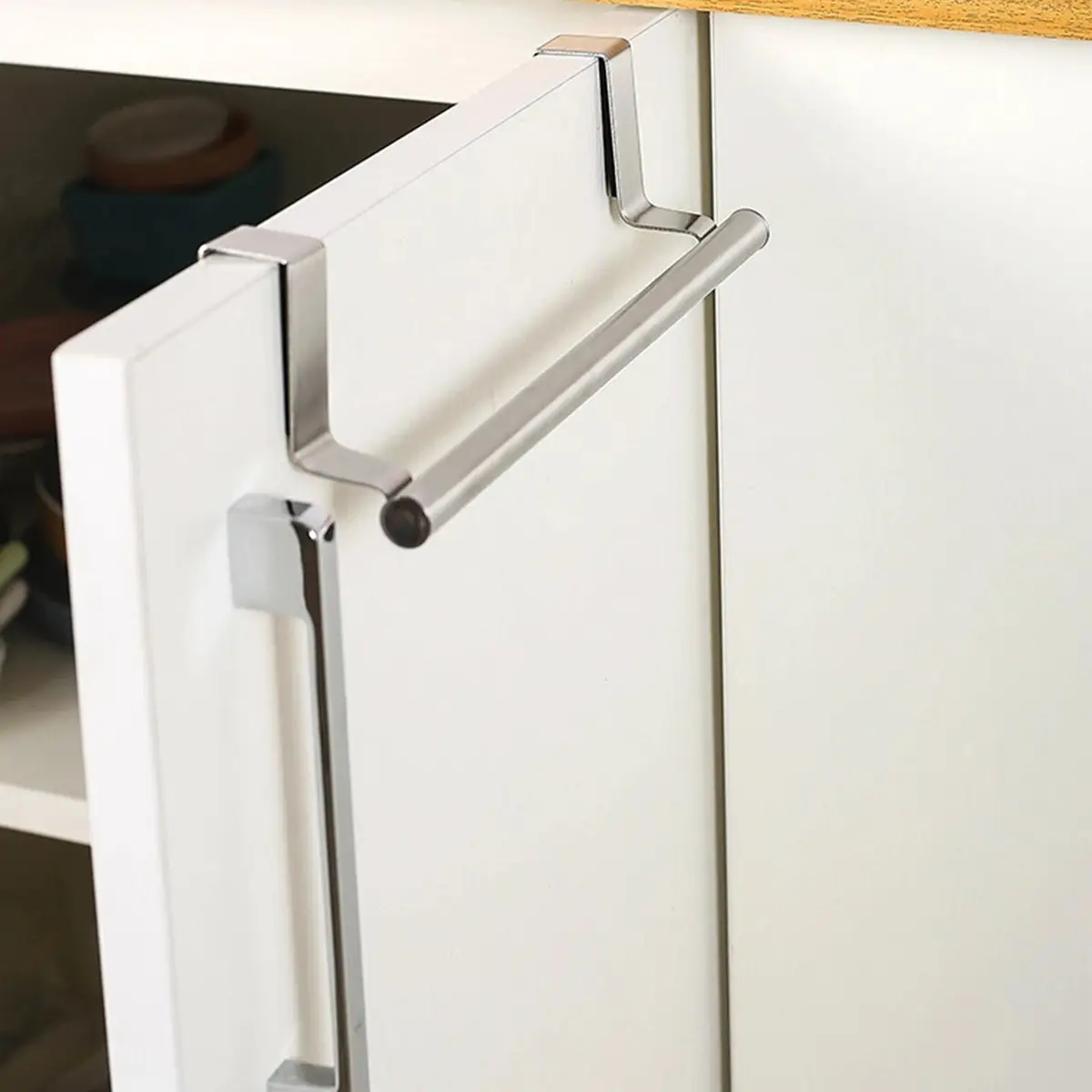 360mm Stainless Steel Hanging Oven Cabinet Door Bar Towel Rack Kitchen Bathroom - image 3 | Free standard UK delivery included | Discount Quality Products