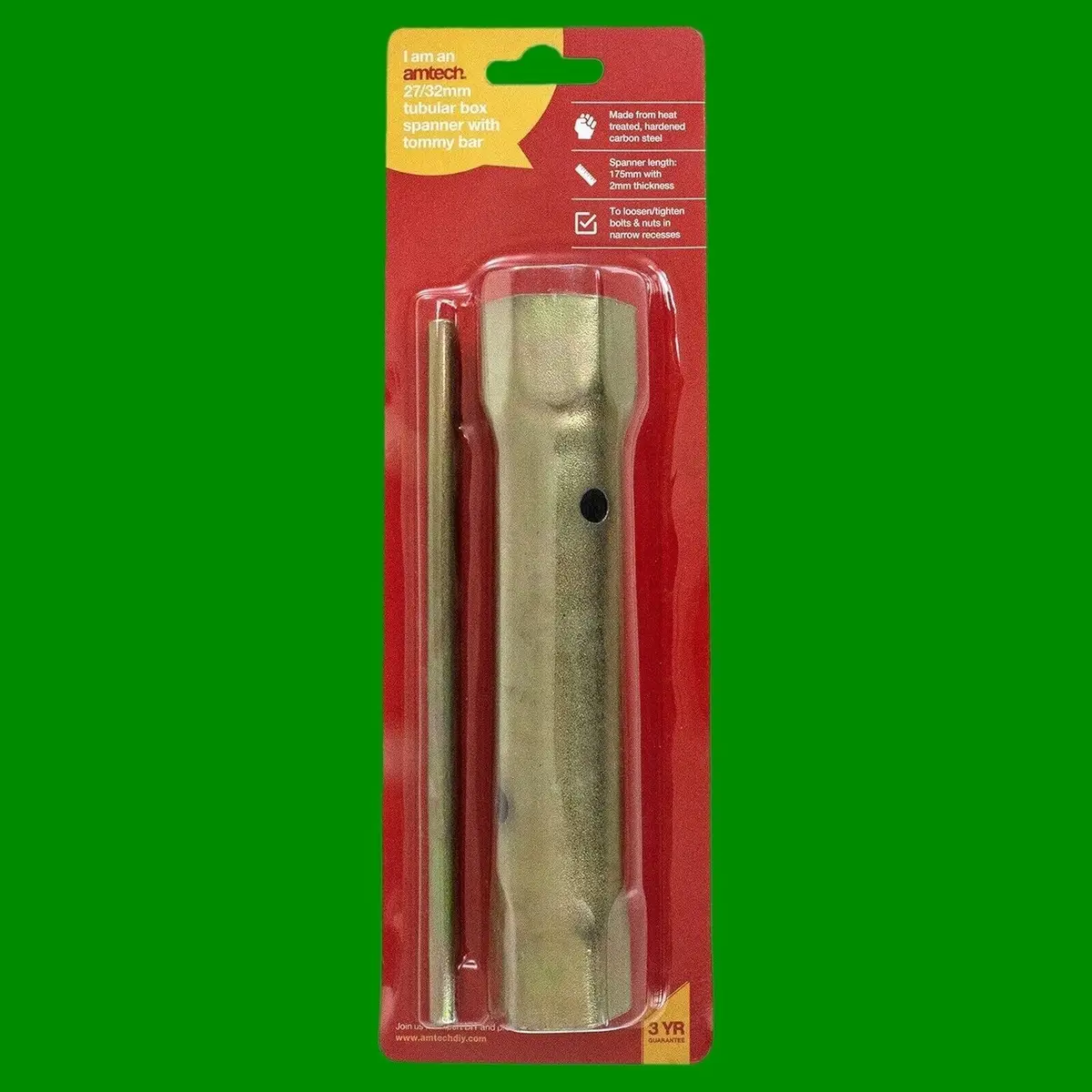 1x Tubular Box Tap Spanner with Tommy Bar Sink Basin Bath Wrench Tool, 27mm-32mm - image 3 | Free standard UK delivery included | Discount Quality Products