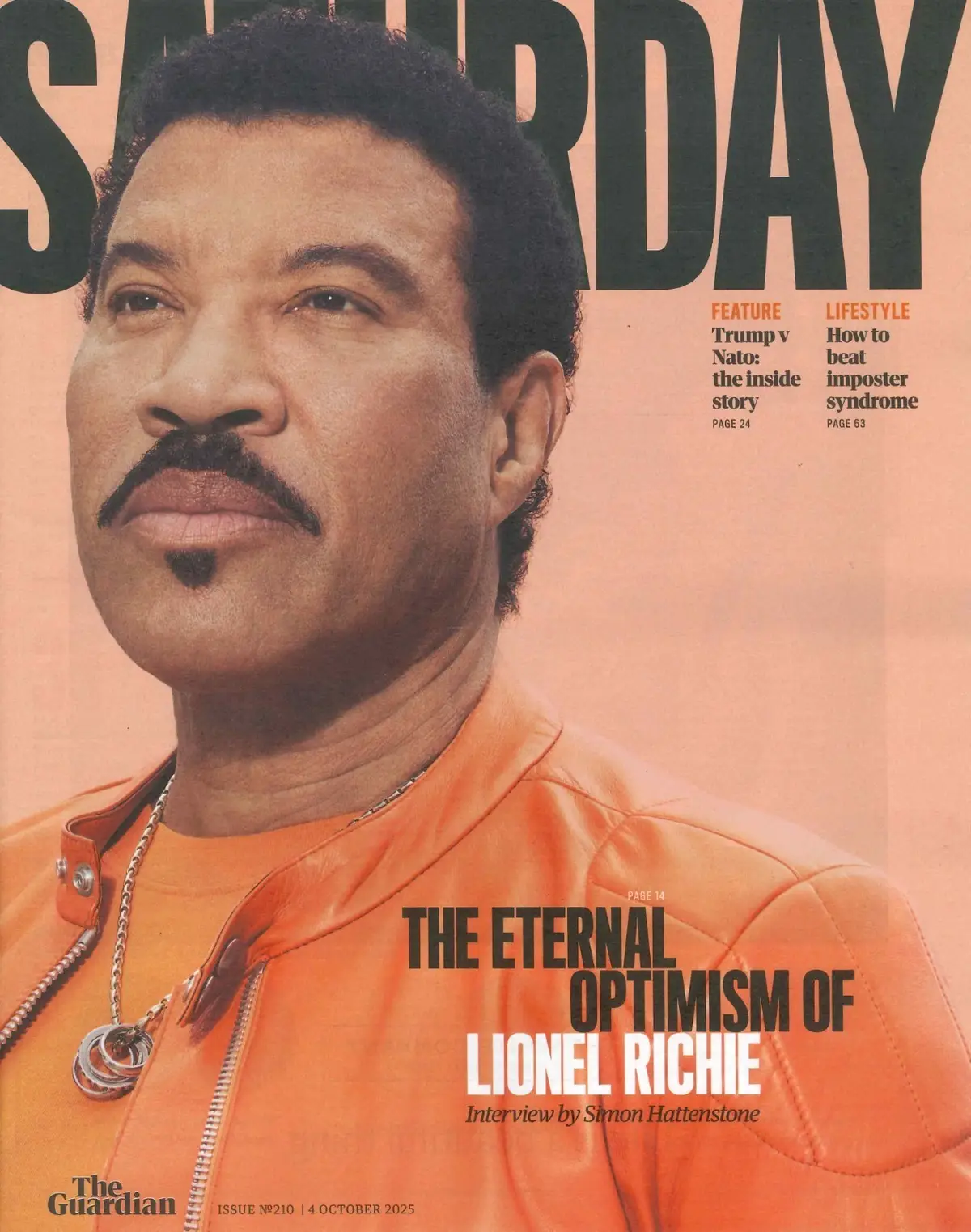 Guardian Saturday Magazine: Lionel Richie, Donald Trump, Anthea Turner, 4.10.25