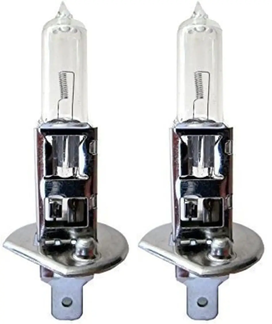 2x H1 P14.5S 12V 55W Halogen Quartz Headlamp Headlight Light Bulbs Car Van