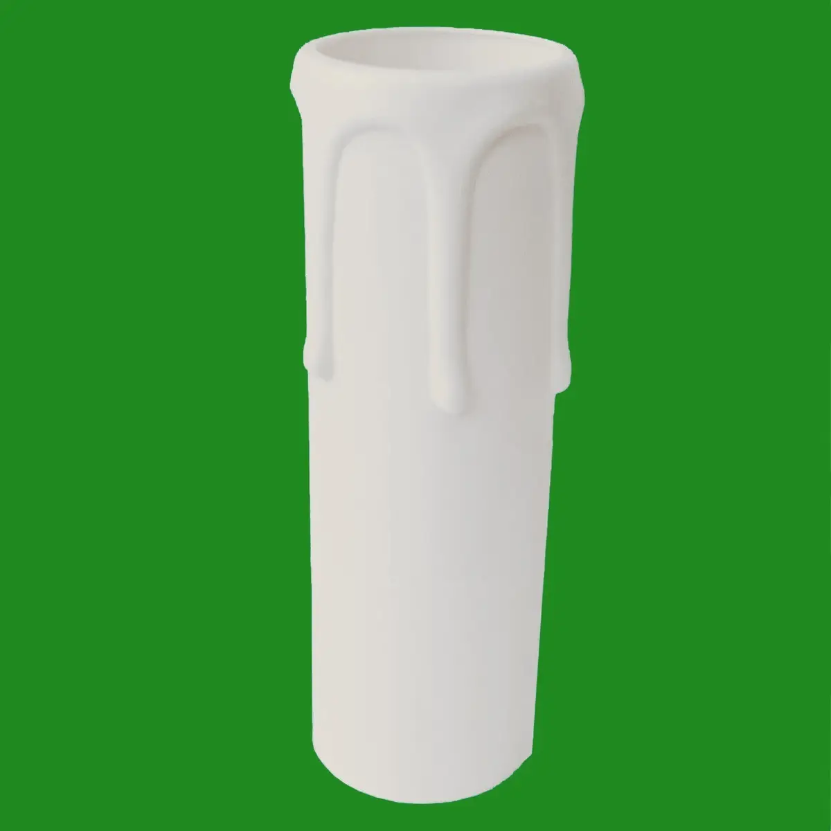 8x White Drip Candle Sleeve Wax Effect Chandelier Light Bulb Cover 105mm x 27mm - image 2 | Free standard UK delivery included | Discount Quality Products